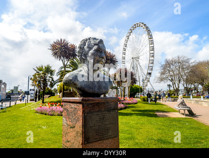 Statue d'Agatha Christie Banque D'Images