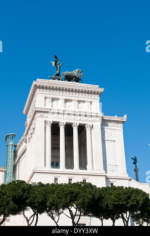 L'Altare della Patria, également connu sous le nom de Monumento Nazionale a Vittorio Emanuele II, à Rome. Banque D'Images