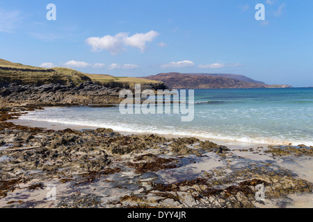 Cape Wrath de la plage de Balnakeil Bay près de Durness Sutherland Scotland UK Banque D'Images