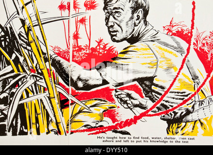 Illustration de l'édition de février 1943 du garçon 'propre' papier magazine. Publié par presse Lutterworth Banque D'Images