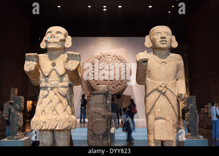 Sala Mexicas au Musée National d'anthropologie - Miguel Hidalgo, Mexico, District Fédéral, Mexique Banque D'Images