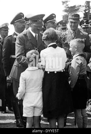 Visites d'Adolf Hitler Fallersleben, 1938 Banque D'Images