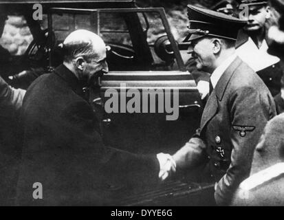 Adolf Hitler avec Boris III de Bulgarie, 1940 Banque D'Images