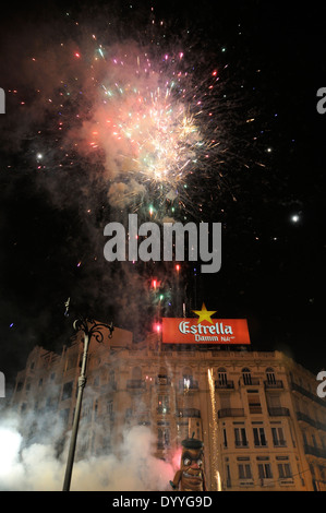 Fallas de Valence, Espagne célébrations gravure Mars 2014 Banque D'Images