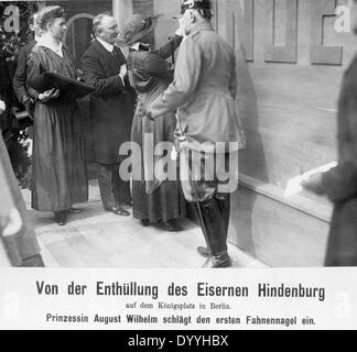 Inauguration de l'Hindenburg en fer, 1915 Banque D'Images