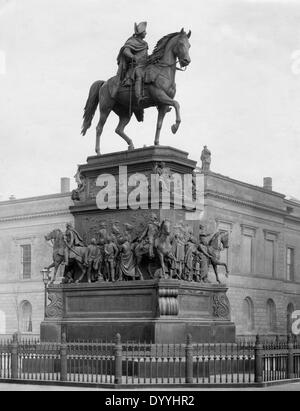 Statue équestre de Frédéric II le Grand en 1900, Berlin Banque D'Images