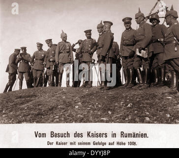 Wilhelm II. und August von Mackensen en Roumanie, 1917 Banque D'Images