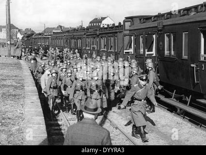 L'occupation de la Rhénanie après 07.03.1936 Banque D'Images