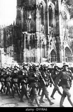 L'occupation de la Rhénanie après 07.03.1936 Banque D'Images