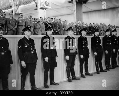 Des SS lors d'une manifestation nazie, 1933 Banque D'Images