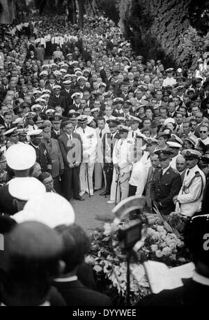 Le Capitaine Hans Langsdorff's funeral, 1939 Banque D'Images