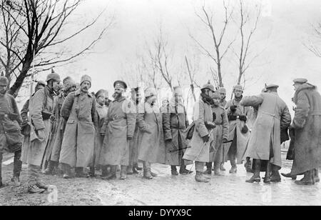 Des officiers russes captifs en Mazurie, 1915 Banque D'Images