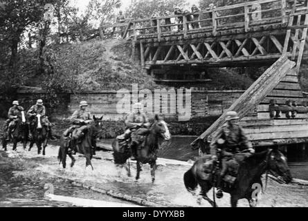 Les troupes allemandes,1939, cavalerie allemande en Pologne, 1939 Banque D'Images