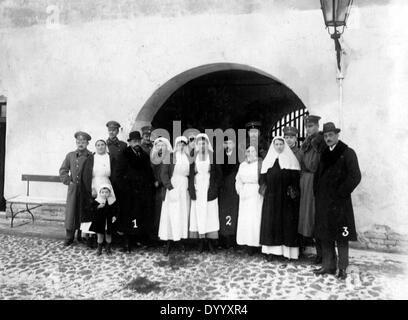 Si les membres de la délégation russe à Brest-Litovsk, 1918 Banque D'Images