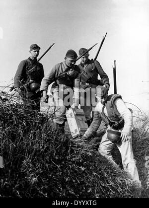 Les membres de la SAR sur les îles Anglo-Normandes, 1942 Banque D'Images