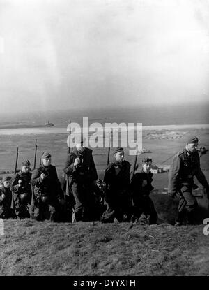 Les membres de la SAR sur les îles Anglo-Normandes, 1942 Banque D'Images