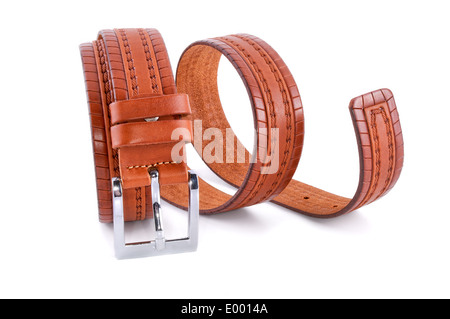 Ceinture fashion homme isolé sur fond blanc Banque D'Images