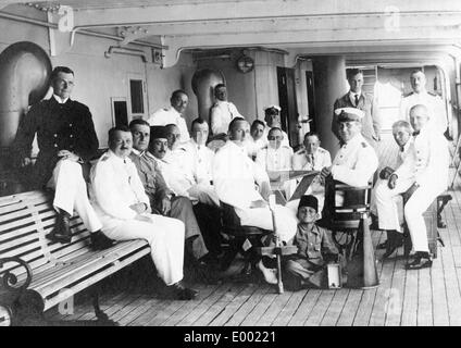 Des officiers de la marine militaire en Turquie, 1915 Banque D'Images