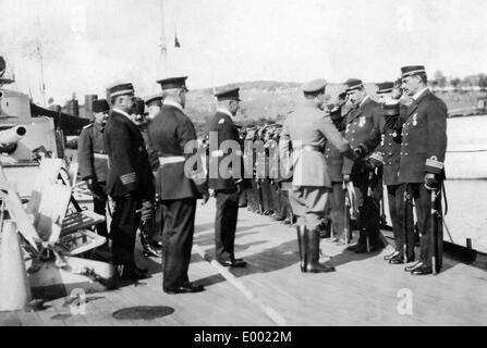 Le Prince Adalbert de Prusse sur le SMS Goeben, 1916 Banque D'Images