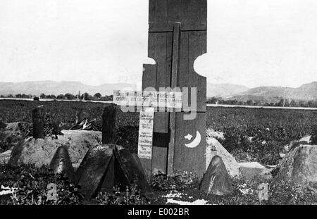 Tombes de Soldats allemands dans les Dardanelles, 1915 Banque D'Images