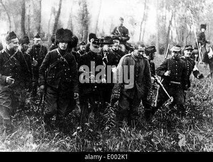 Prisonnier de guerre allemand en Belgique, 1914 Banque D'Images