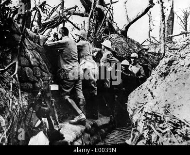 Les postes d'observation français près de Verdun, 1916 Banque D'Images