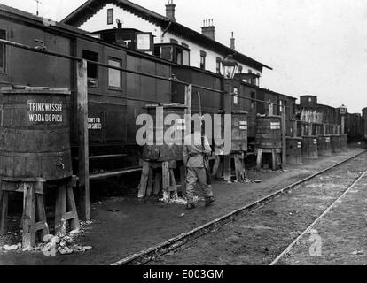 Les rations d'eau sur le front de l'Est, 1914 Banque D'Images