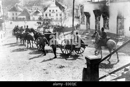 L'artillerie austro-hongrois en Galice, 1915 Banque D'Images