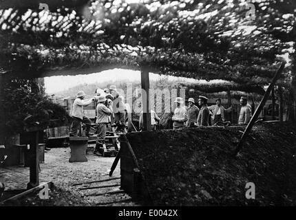 L'artillerie allemande au Western Front, 1917 Banque D'Images