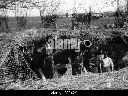 L'artillerie allemande au Western Front, 1917 Banque D'Images