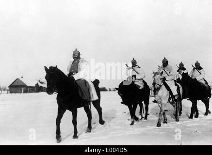 Cavalerie allemande au front de l'Est, 1915 Banque D'Images