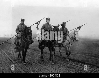 Patrouille de lancer en Russie, 1915 Banque D'Images