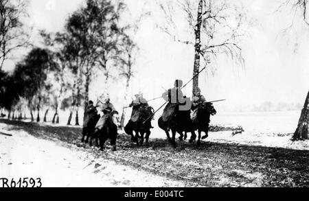 Cosaques russes DURANT LA SECONDE GUERRE MONDIALE I Banque D'Images