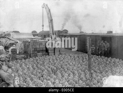 Zone de chargement des munitions, 1917 Banque D'Images