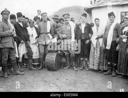 Un mariage pendant la PREMIÈRE GUERRE MONDIALE, 1916 Banque D'Images