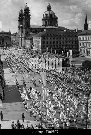 Festival de gymnastique à Munich, 1958 Banque D'Images