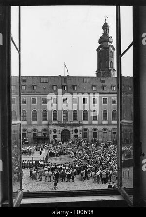 La cour de l'impérial à Weimar, 1958 Banque D'Images