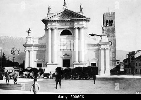 Convoi allemand à Vittorio Veneto, 1917 Banque D'Images