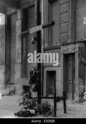 Mémorial aux victimes du Mur Olga Segler à Berlin, 1962 Banque D'Images