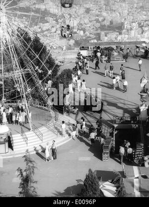 Sur un parc d'attractions Tibidabo, 1964 Banque D'Images