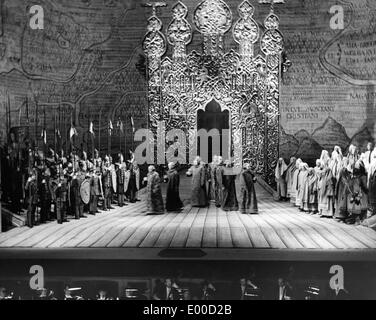 Boris Godounov à l'Opéra d'Etat de Berlin à Berlin, 1957 Banque D'Images