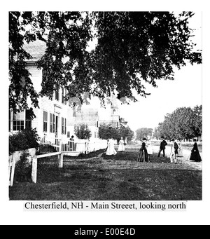 Rue principale à Chesterfield, New Hampshire Banque D'Images