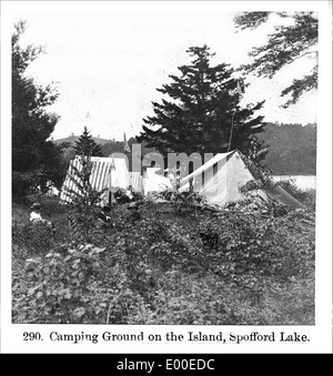 Spofford Lake Campground, Chesterfield New Hampshire Banque D'Images