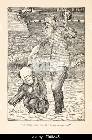 Maison de Henry (1839-1927) Illustration de Lewis Carroll, "la Chasse au Snark, une agonie en huit s'adapte'publié en 1876