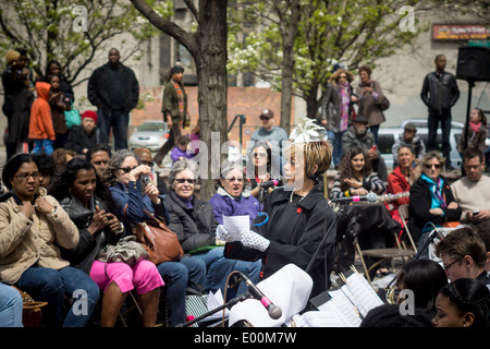 Mercedes Ellington parle lors de la Duke Ellington Center for the Arts' commémoration de Duke Ellington Banque D'Images