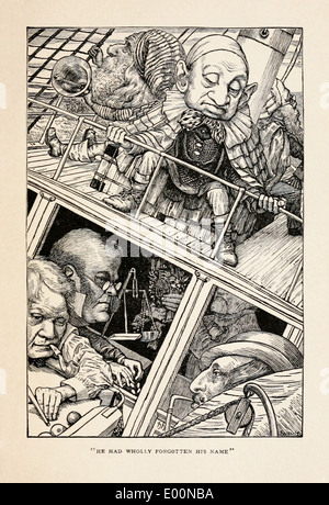 Maison de Henry (1839-1927) Illustration de Lewis Carroll, "la Chasse au Snark, une agonie en huit s'adapte'publié en 1876
