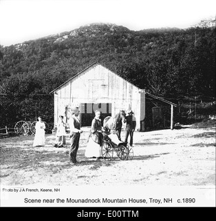 Scène près Maison de la montagne, sur le mont Monadnock dans Cheshire County, New Hampshire Banque D'Images