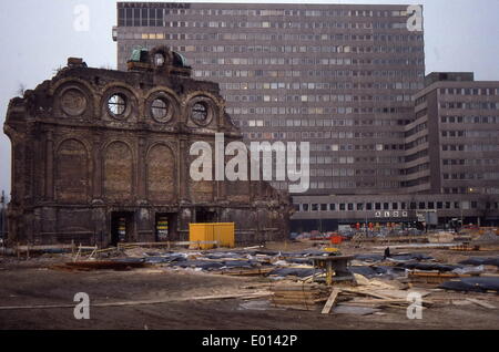 La Berlin Anhalter Bahnhof, 1986 Banque D'Images