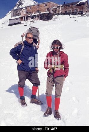 Erzherzog-Johann-Huette au Grossglockner en Autriche, 1969 Banque D'Images