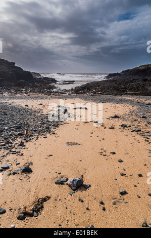 Plage de Porth an près de Trearddur Bay Anglesey au nord du Pays de Galles Banque D'Images